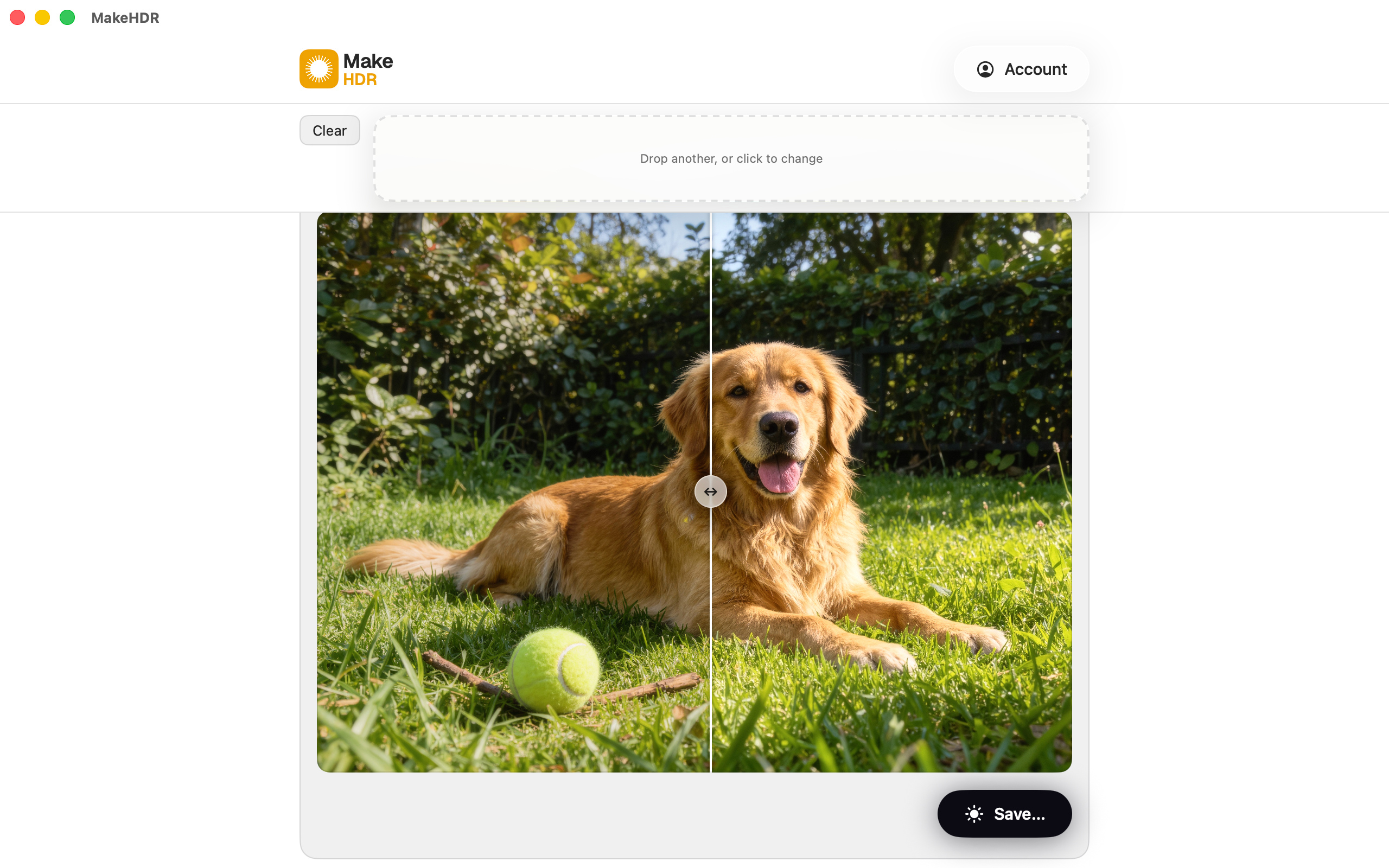 MakeHDR on Mac — Slide view